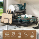 2-Tier Stainless Steel Dish Drying Rack