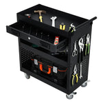 Mobile Steel Tool Cabinet – 4-Tier Storage Wagon