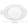100 Silver Charger Plate Set