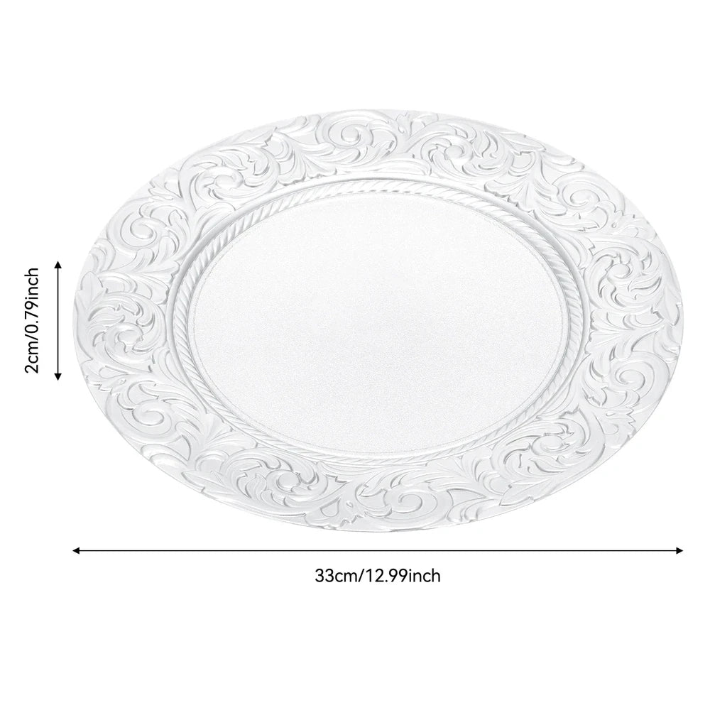 100 Silver Charger Plate Set