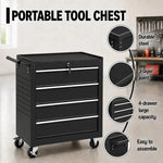 Locking 4 Drawer Rolling Tool Chest