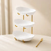 Plastic Fruit Bowl Stand with Metal Frame