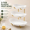 Plastic Fruit Bowl Stand with Metal Frame