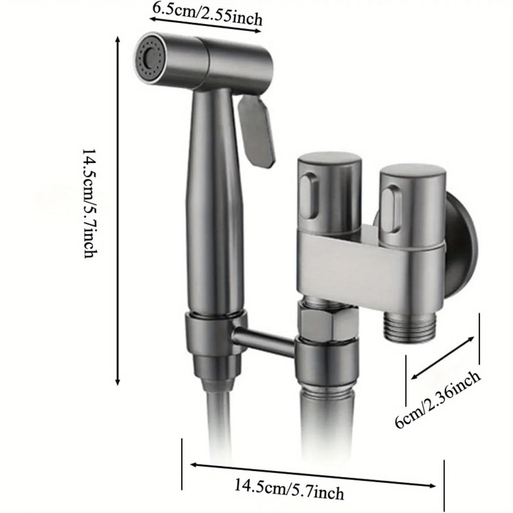Double Control Bidet Sprayer Handheld Toilet Attachment