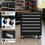 6 Drawer Rolling Tool Chest with Locking Wheels