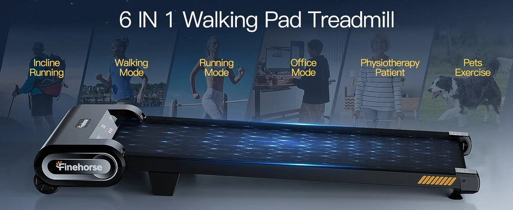13% 6-Level Walking Pad with Auto Incline