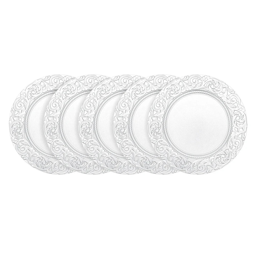 100 Silver Charger Plate Set