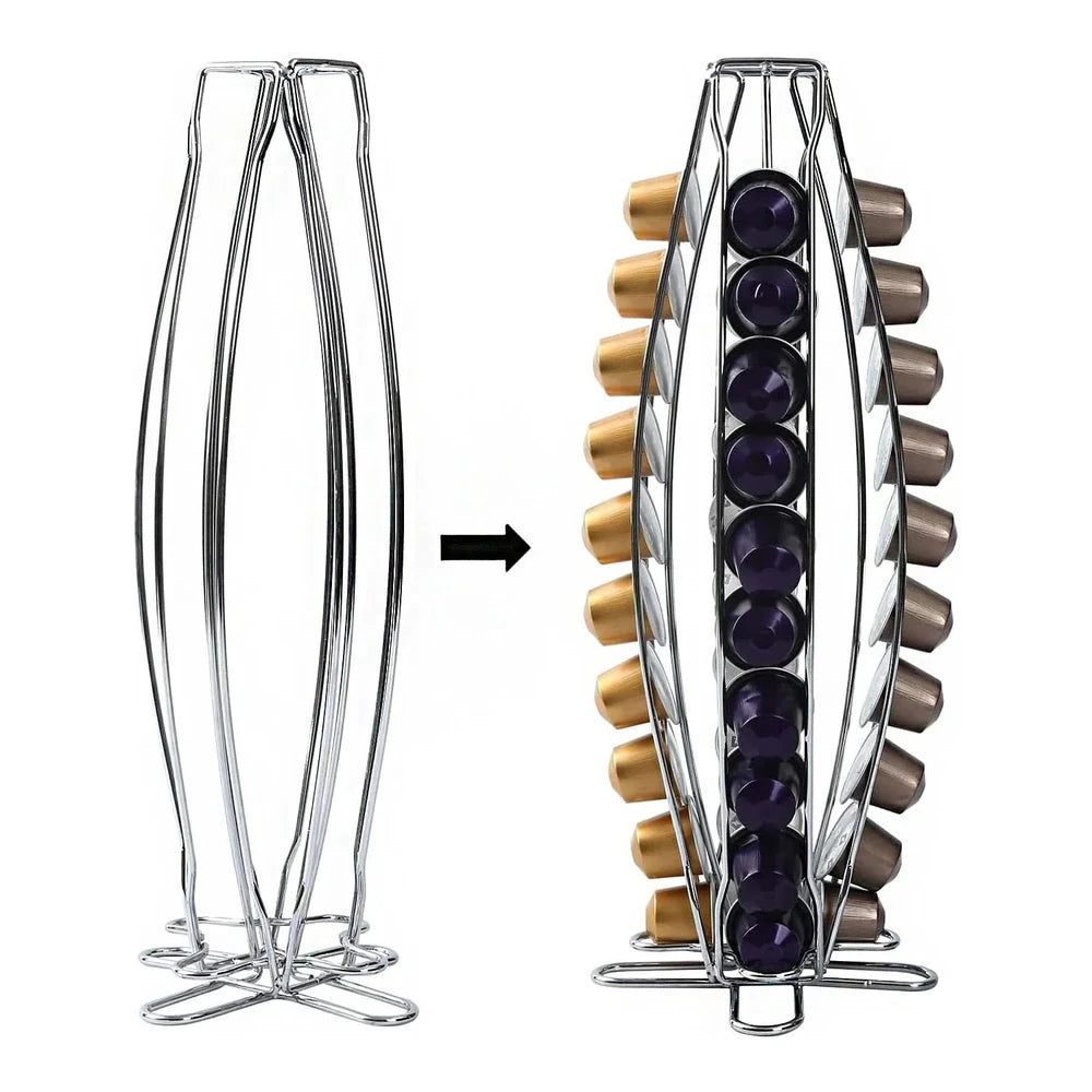 40 Capsule Rotating Coffee Pod Holder