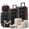 6-Piece ABS Hard-Shell Luggage Set