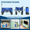 Outdoor Camping Cart with 8-Inch Wheels/Adjustable Handle