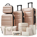 6-Piece ABS Hard-Shell Luggage Set