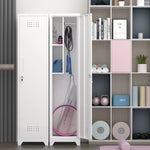 Broom Storage Cabinet With Locking Doors