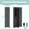 Broom Storage Cabinet With Locking Doors