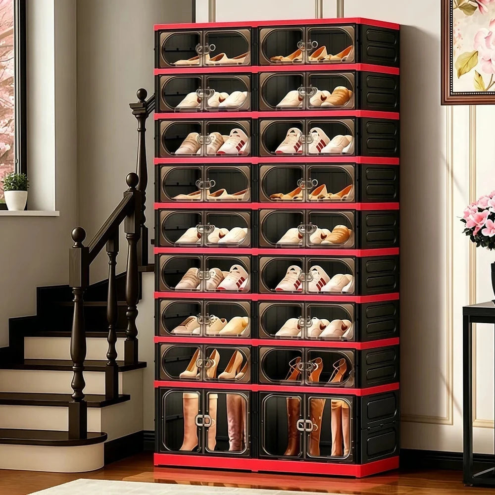3/6/9-Tier Foldable Shoe Storage Cabinet