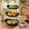 Plastic Fruit Bowl Stand with Metal Frame