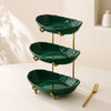 Plastic Fruit Bowl Stand with Metal Frame
