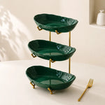Plastic Fruit Bowl Stand with Metal Frame