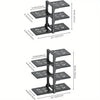 Height-Adjustable Stainless Steel Kitchen Storage Rack