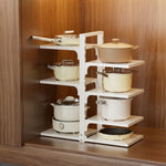 Height-Adjustable Stainless Steel Kitchen Storage Rack