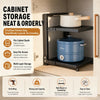 Height-Adjustable Stainless Steel Kitchen Storage Rack