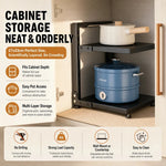 Height-Adjustable Stainless Steel Kitchen Storage Rack