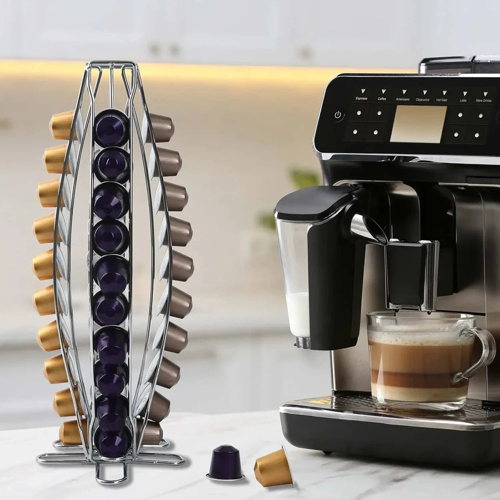 40 Capsule Rotating Coffee Pod Holder