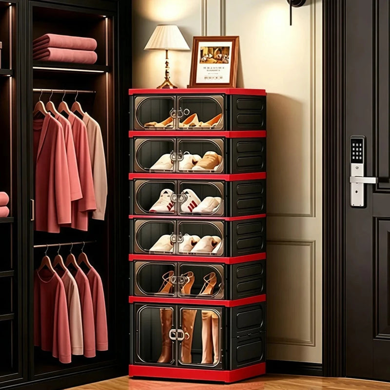 3/6/9-Tier Foldable Shoe Storage Cabinet