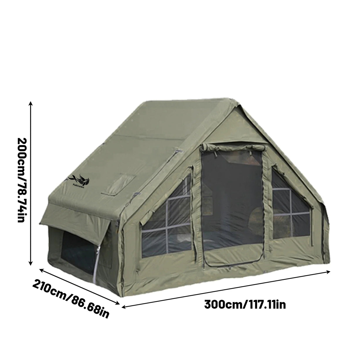 Large Inflatable Camping Tent with Skylight