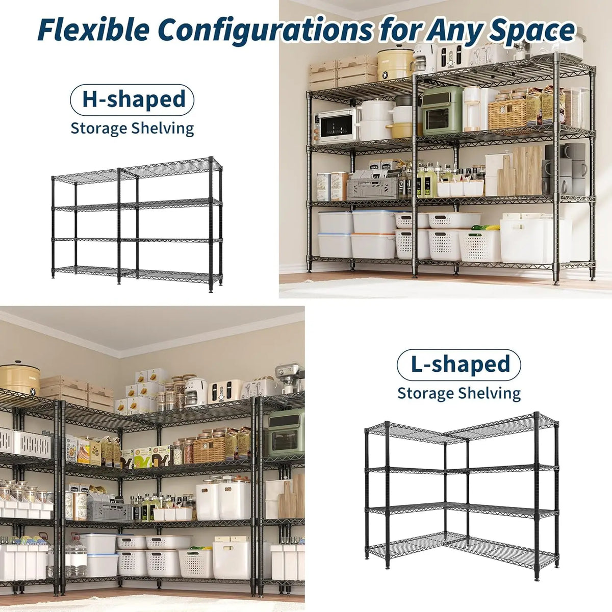 Heavy Duty Storage Shelves Tiers Metal Shelving