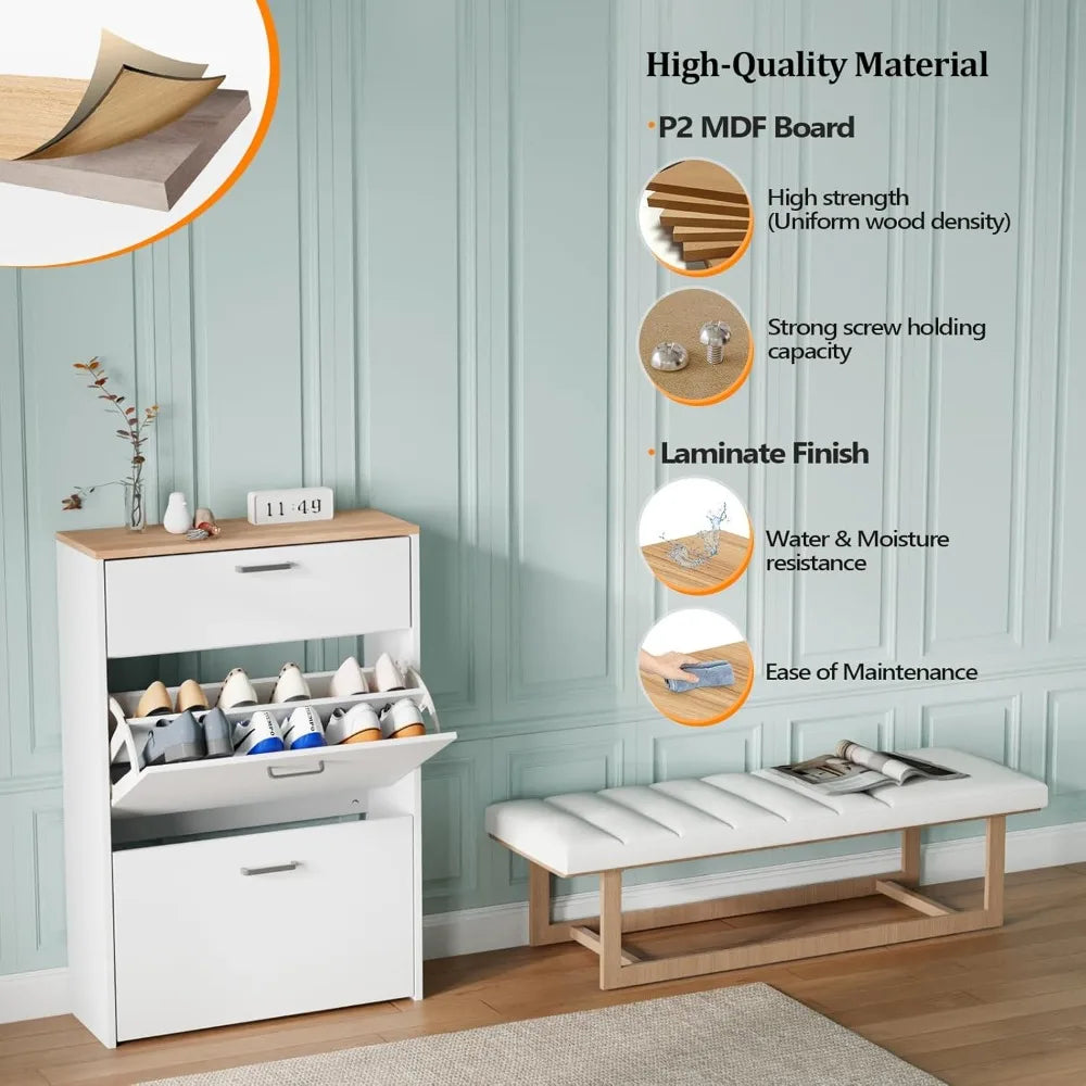 Shoe Cabinet Storage for Entryway Ultra Slim
