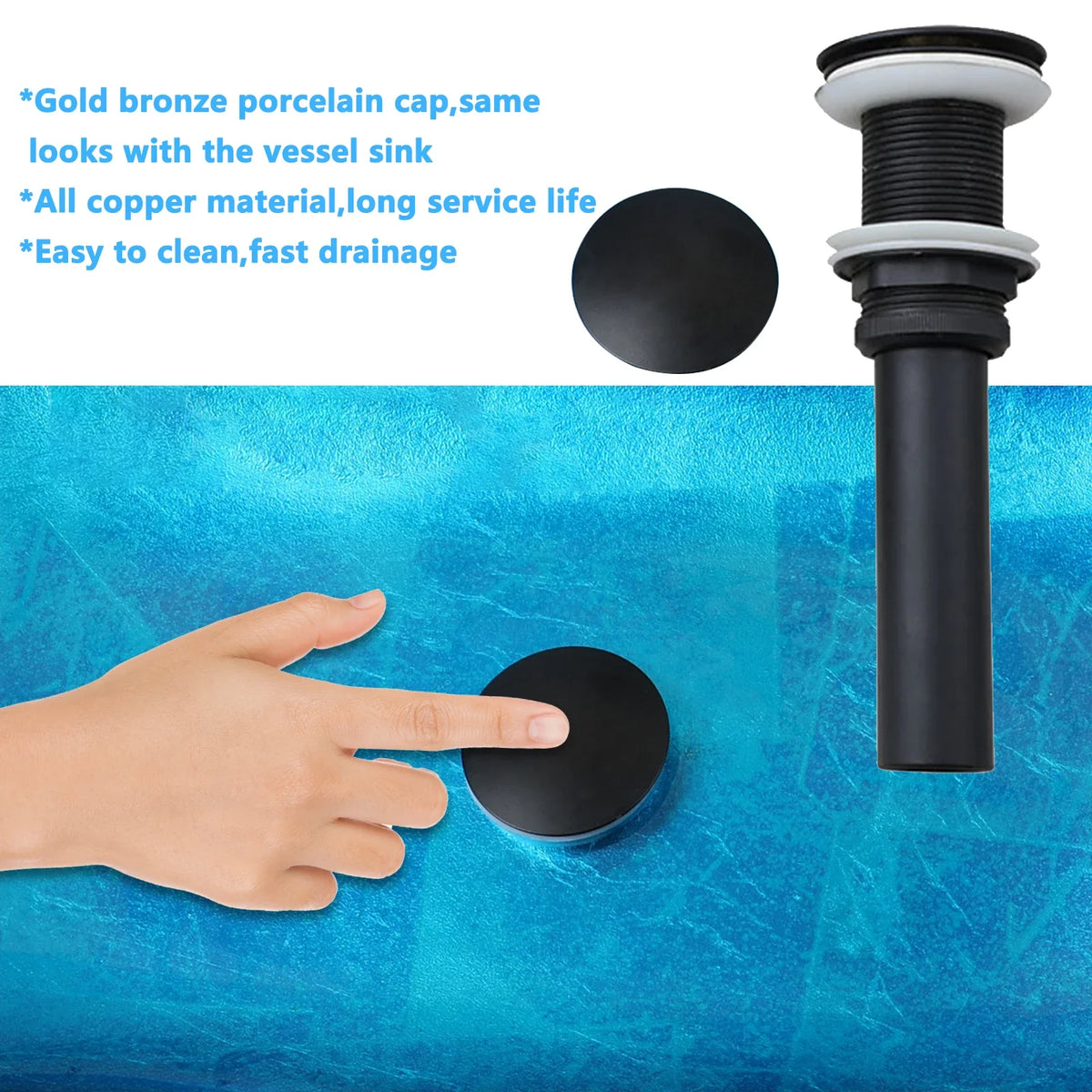 Tempered Glass Washbasin Faucet Set
