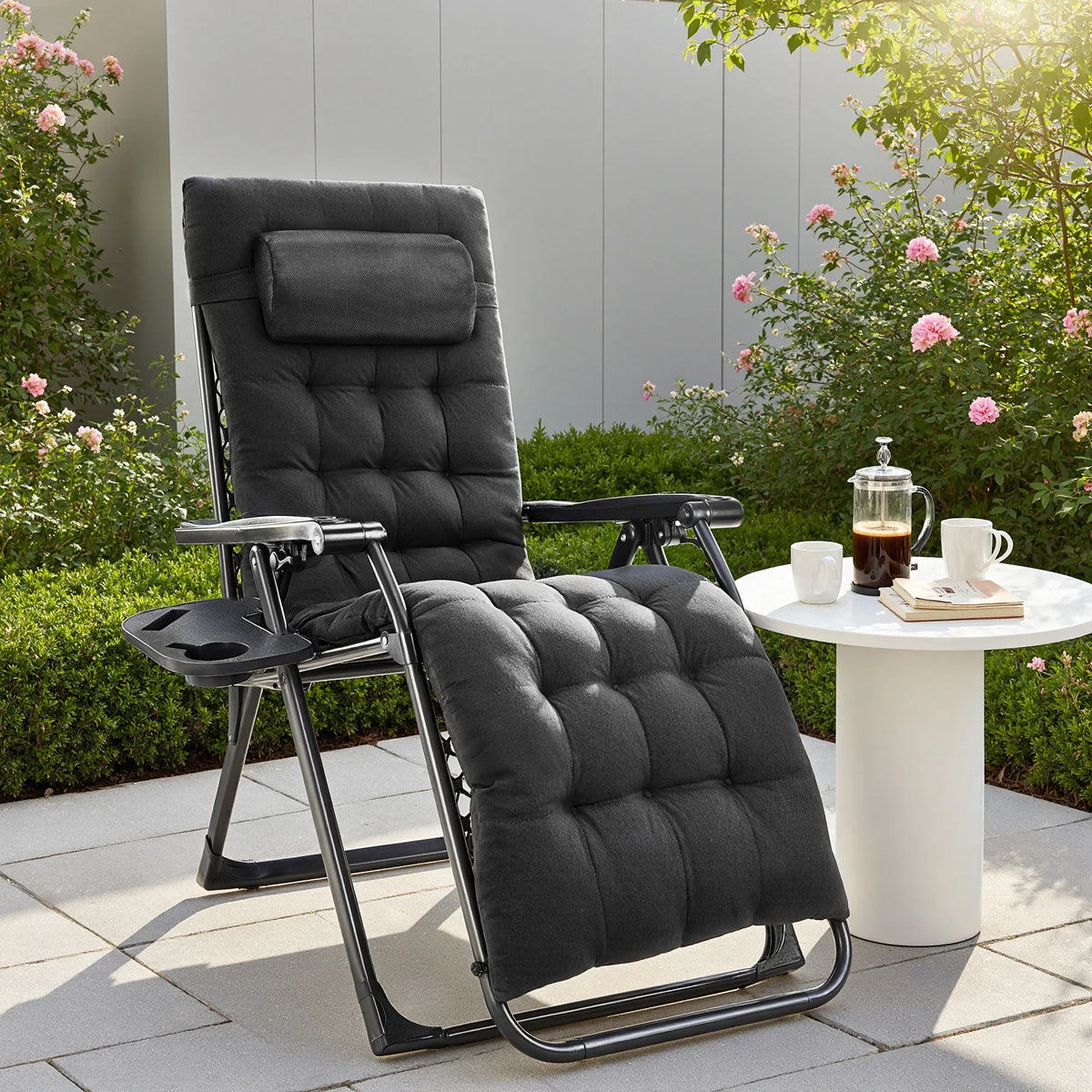 Set of 2 Portable Zero Gravity Recliner Chairs