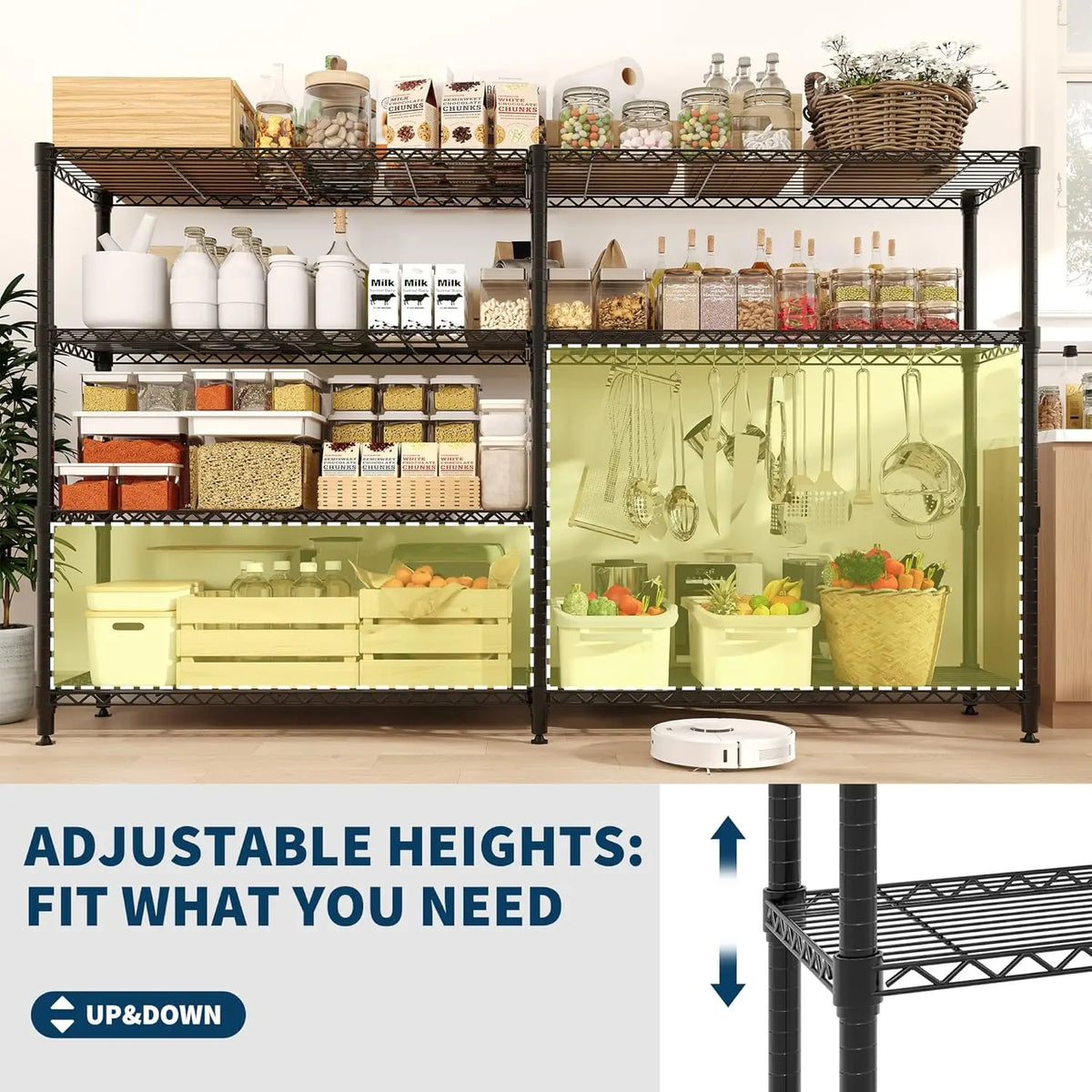 Heavy Duty Storage Shelves Tiers Metal Shelving
