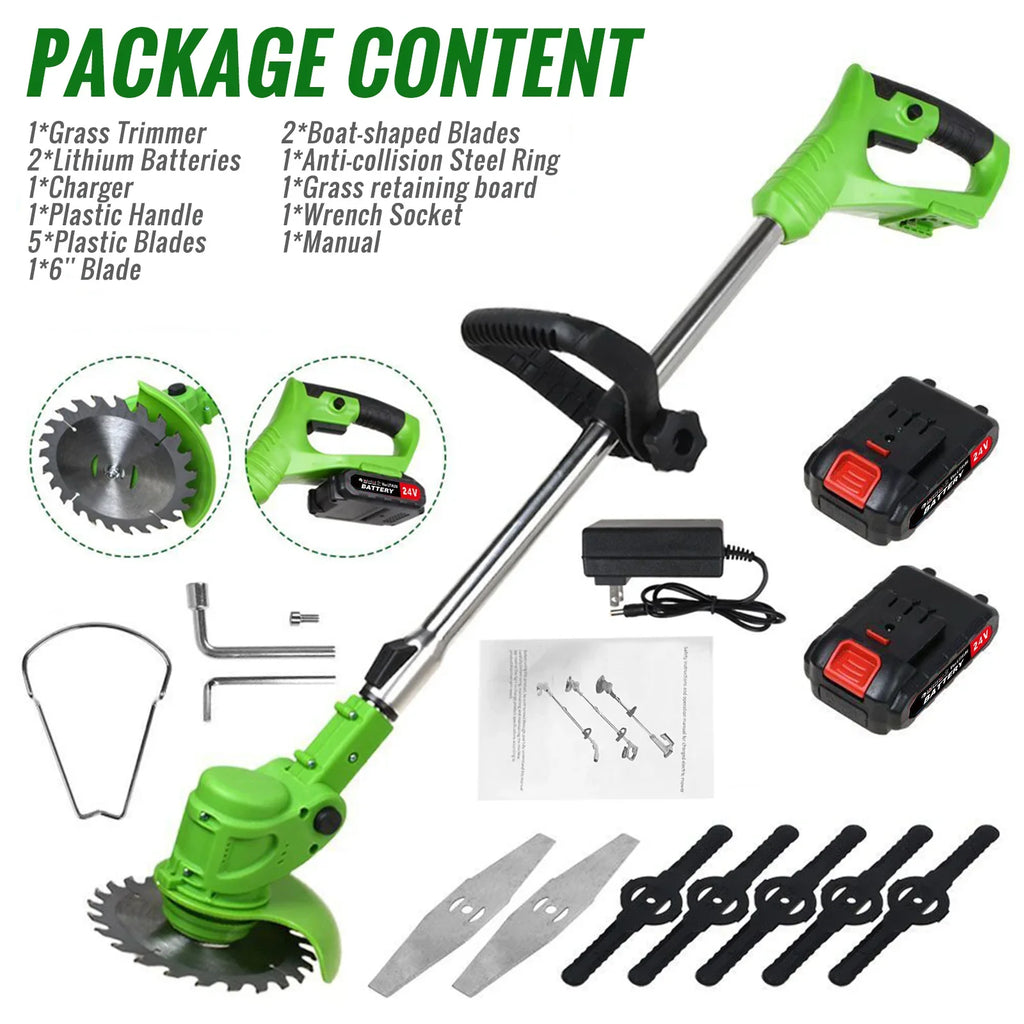 Weed Trimmer Lawn Electric Brushless 2-in-1 Cordless