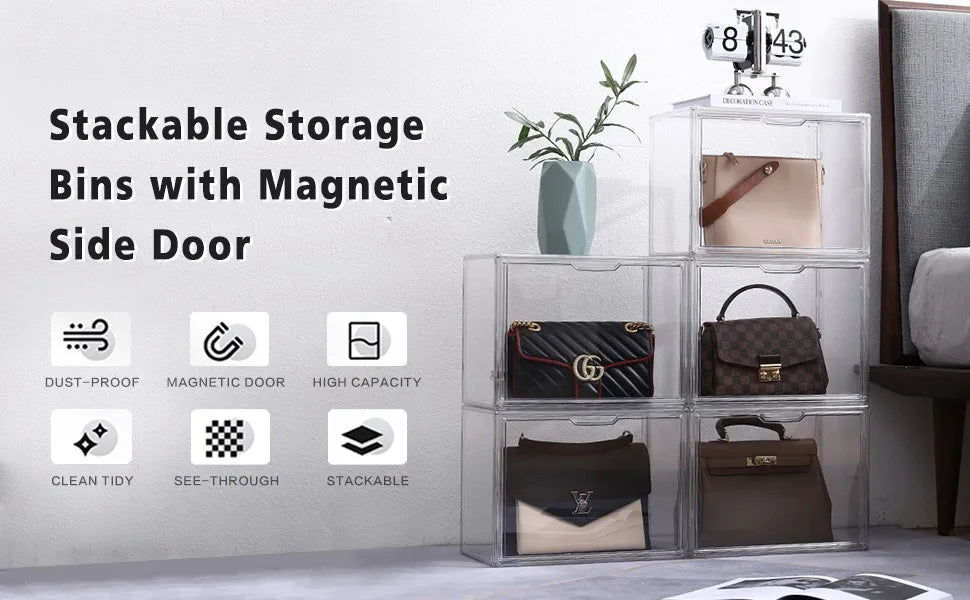 Clear Display Large Capacity Storage Box Organizer