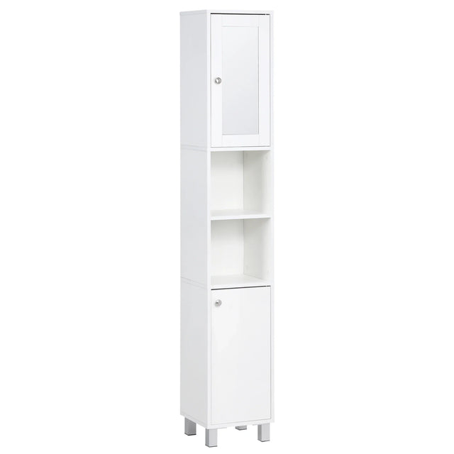 Tall Bathroom Storage Cabinet with Mirror
