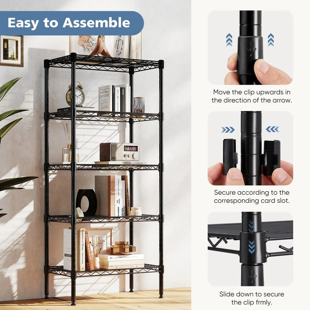 Metal Wire Storage Shelves Adjustable Storage Racks