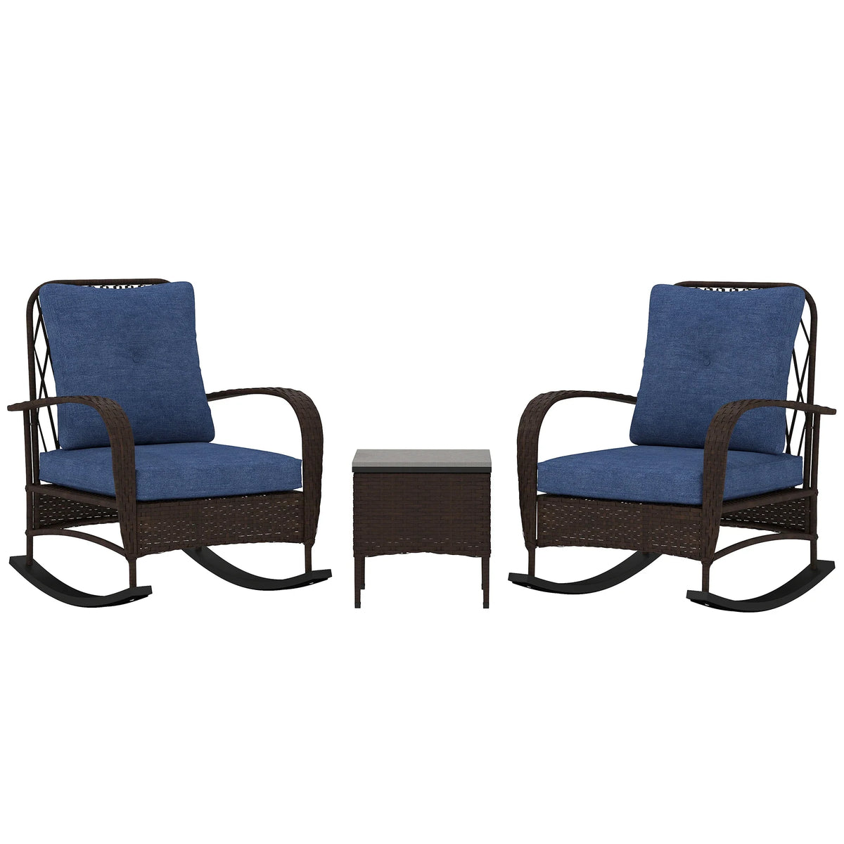 Rocking Chair Patio Furniture W / Table