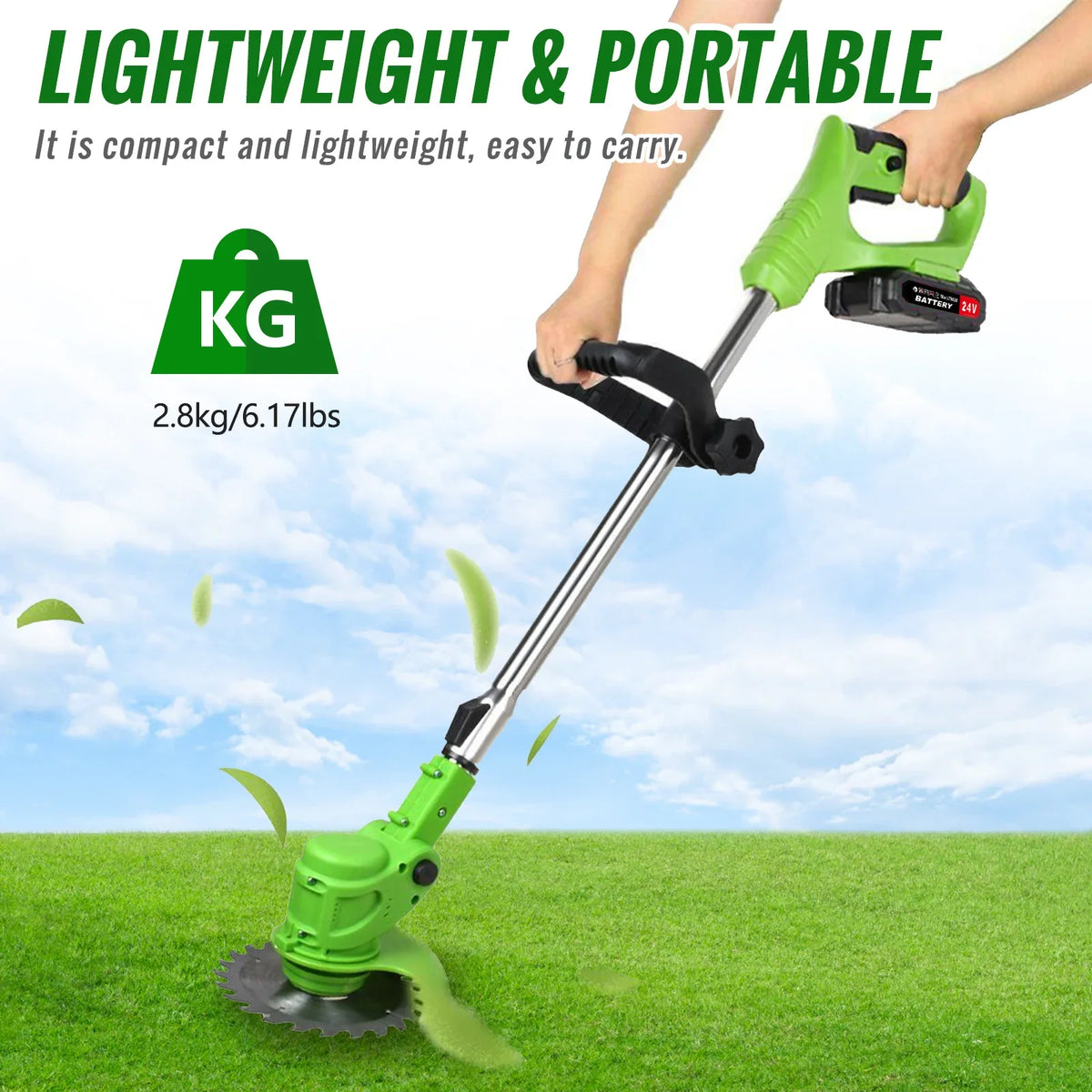 Weed Trimmer Lawn Electric Brushless 2-in-1 Cordless