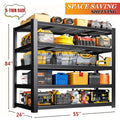 84 Inch Heavy-Duty Metal Storage Rack