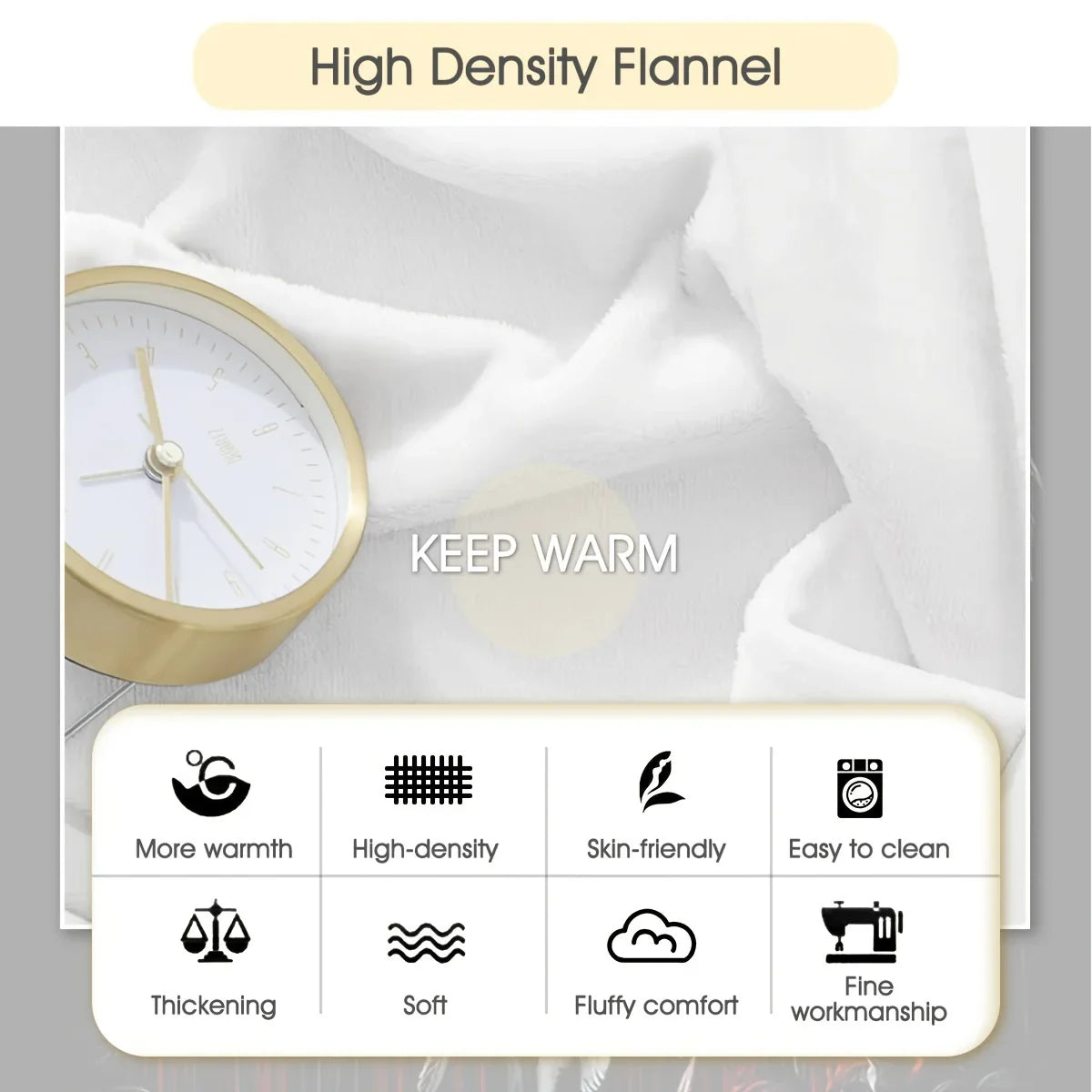 Reversible Skull and Angel Fleece Throw Blanket