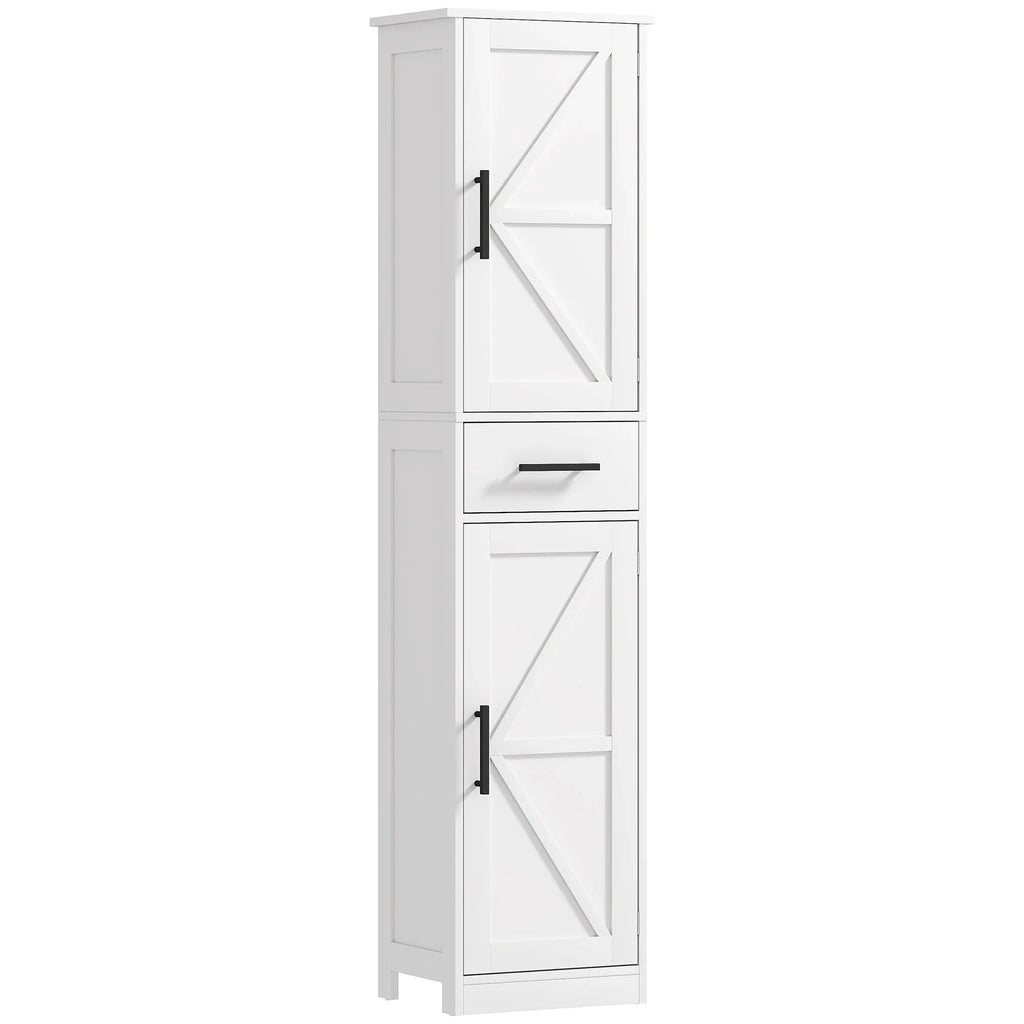 67" Tall Bathroom Storage Cabinet with Drawer