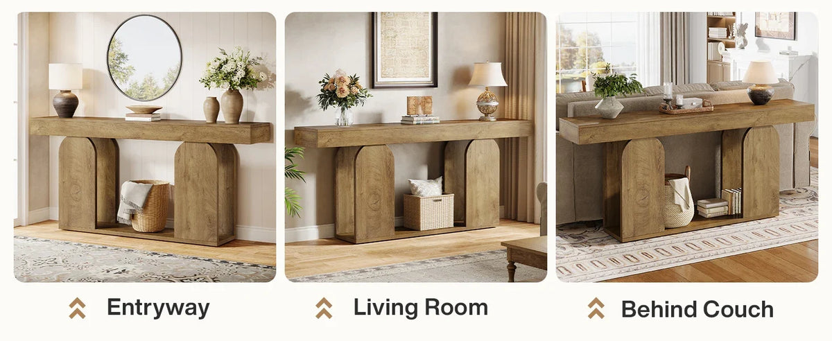 Entryway Accent Table with U-Shaped Base