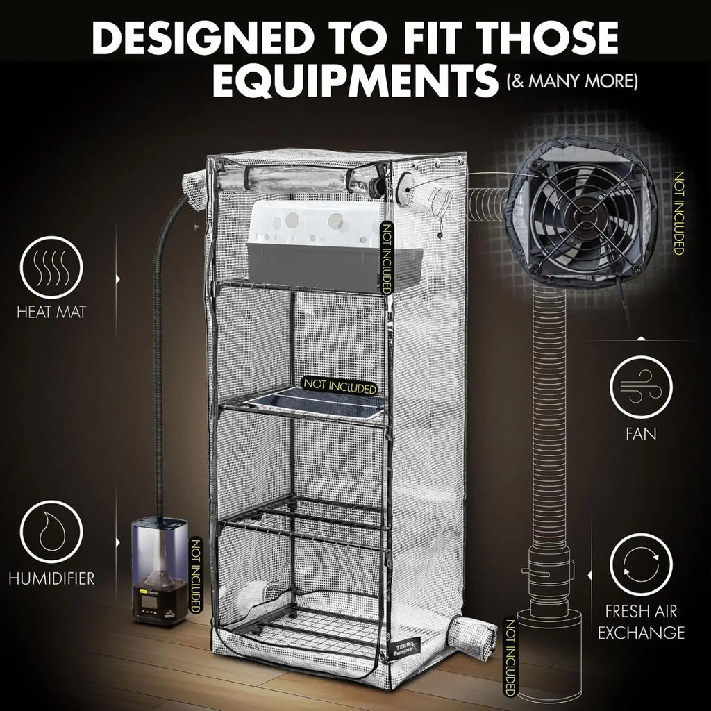 Portable Indoor Greenhouse Cabinet for Plants Cultivation