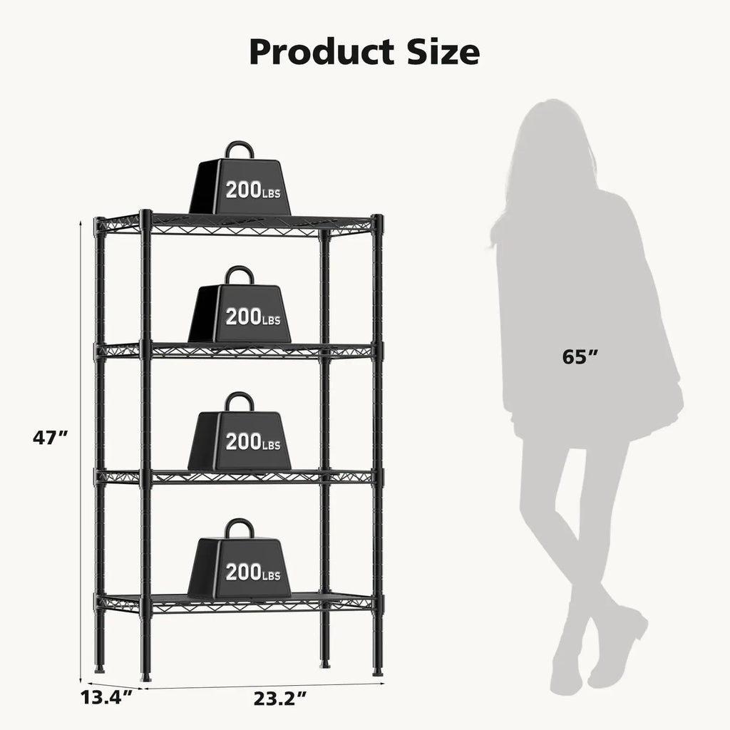 Metal Wire Storage Shelves Adjustable Storage Racks