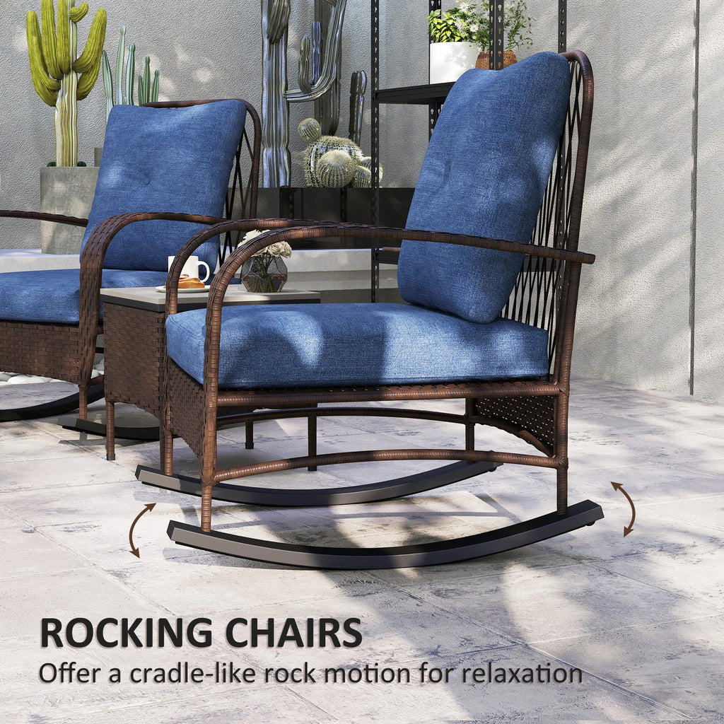 Rocking Chair Patio Furniture W / Table