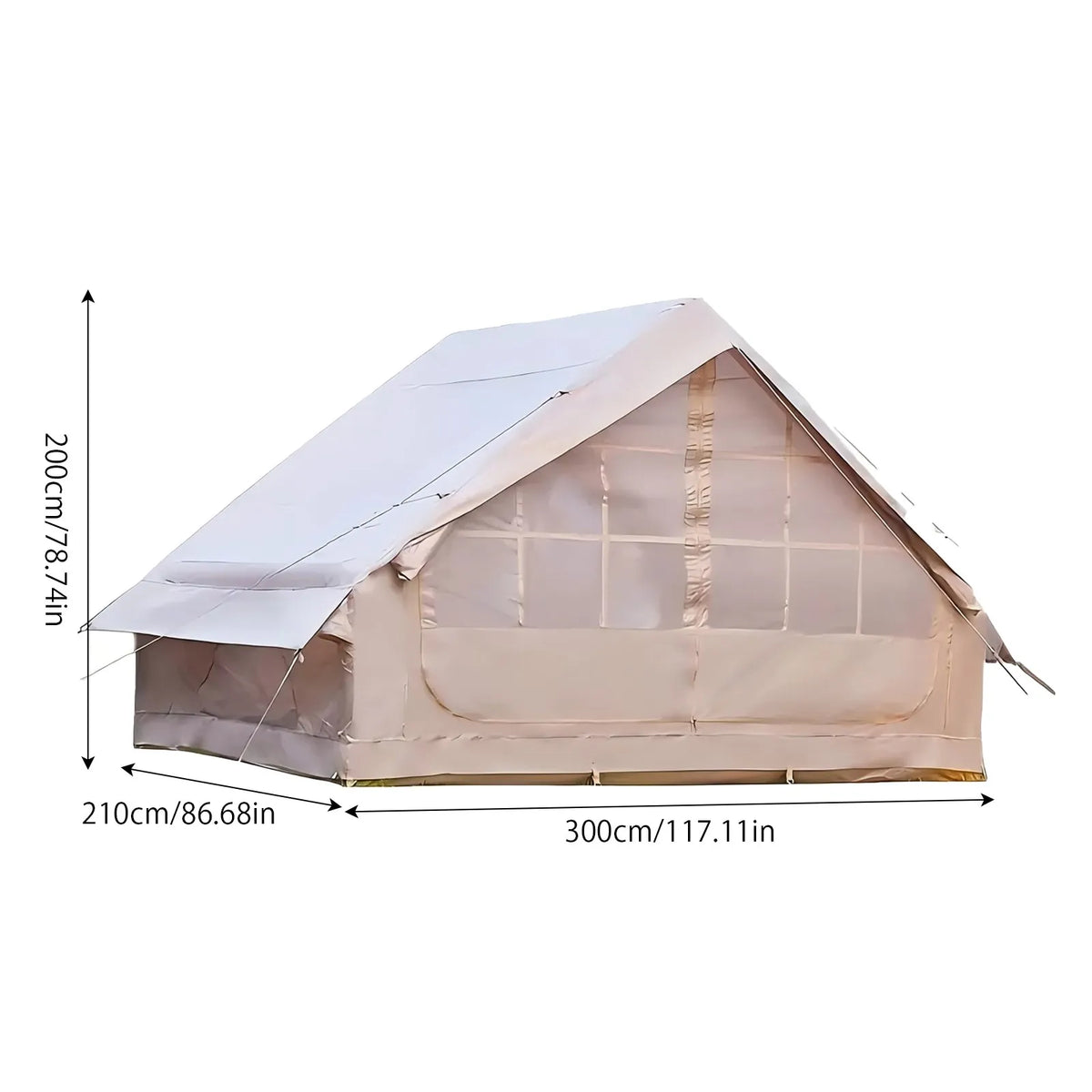 Large Inflatable Camping Tent with Skylight