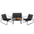 4-Pc Outdoor Patio Furniture Set with Table