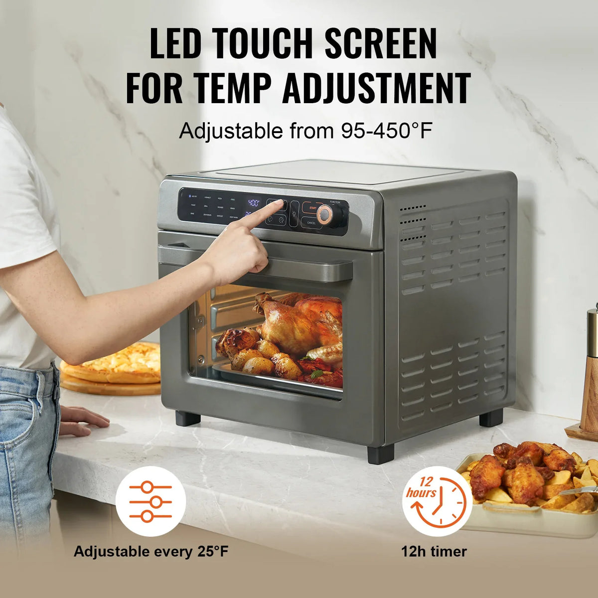 Air Fryer Toaster Oven 25L Convection Oven