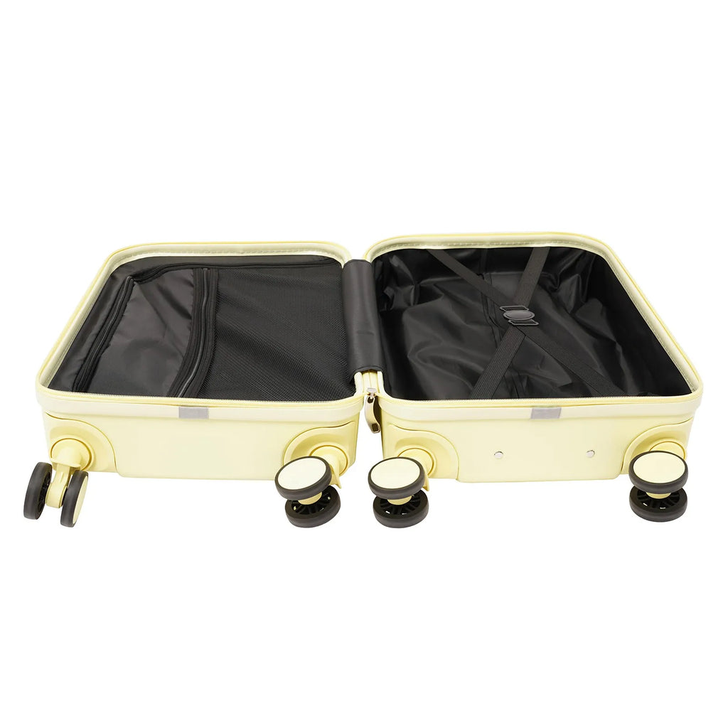 20" Travel Luggage Suitcase Yellow Carry on Luggage